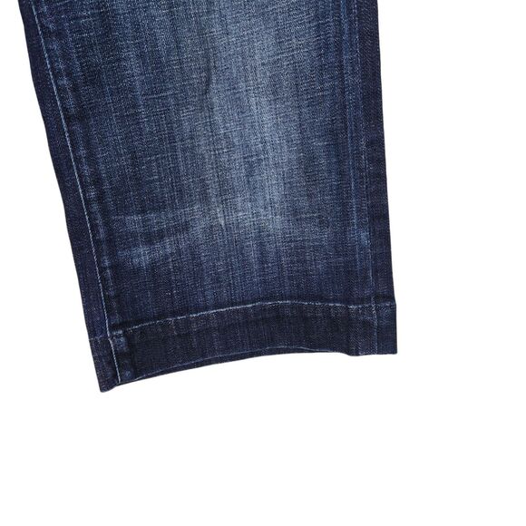 7 FOR ALL MANKIND DOJO Jeans Womens 28 Dark Blue Dojo Crop Jeans Cropped Dojos - Picture 4 of 12